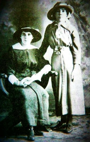 Millie and Chrissie Barber, daughters of John Luke Barber